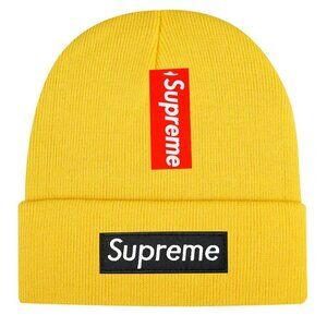 Supreme Yellow Cap Cuffed Beanie Adult One Size Fits Most